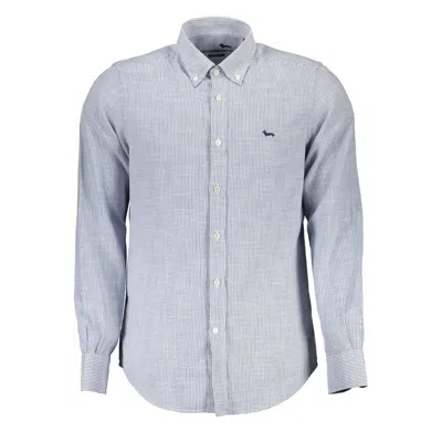 Harmont & Blaine Light Blue Cotton Shirt In Gray