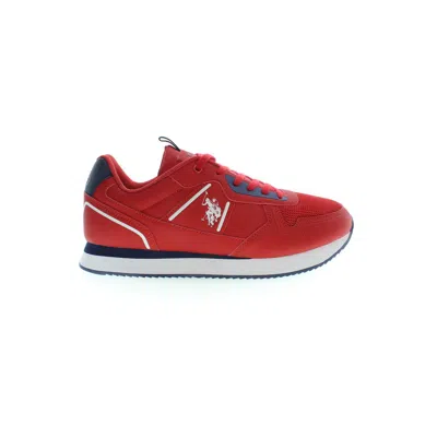 U.s. Polo Assn Red Polyester Sneaker