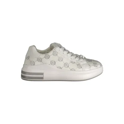 Laura Biagiotti White Polyester Sneaker In Gold