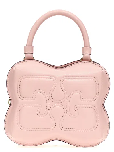 Ganni Small Butterfly Crossbody Bags In Pink
