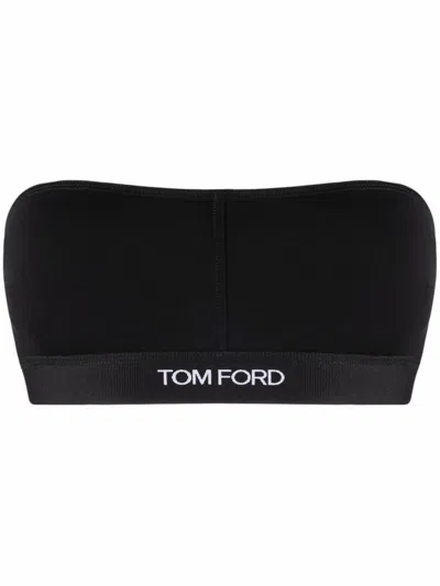 Tom Ford Bra With Embroidery In Black