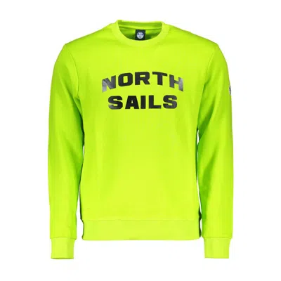 North Sails Green Cotton Sweater In Yellow