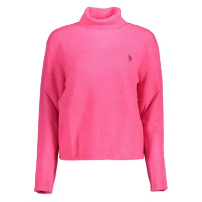 U.s. Polo Assn Pink Nylon Sweater
