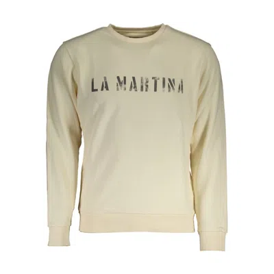 La Martina White Cotton Sweater In Neutral