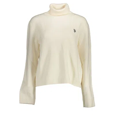 U.s. Polo Assn White Nylon Sweater