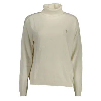 U.s. Polo Assn White Wool Sweater In Brown