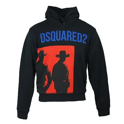 Pre-owned Dsquared2 Herren Kapuzenpullover S71gu0253 900 Kapuzenpullover In Schwarz