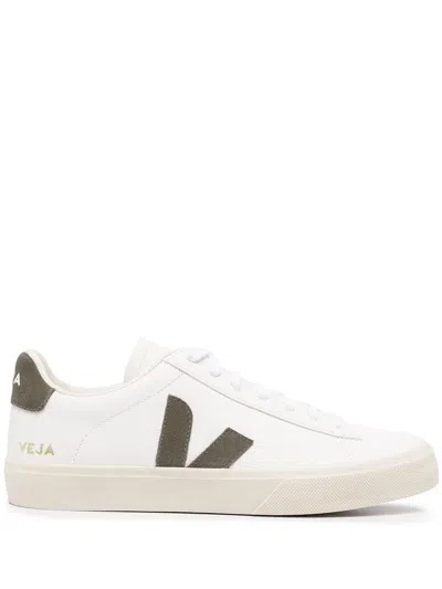 Veja Campo Leather Sneakers With Logo In White