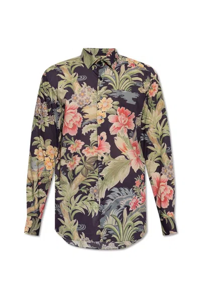 Etro Floral Pattern Shirt In Multi