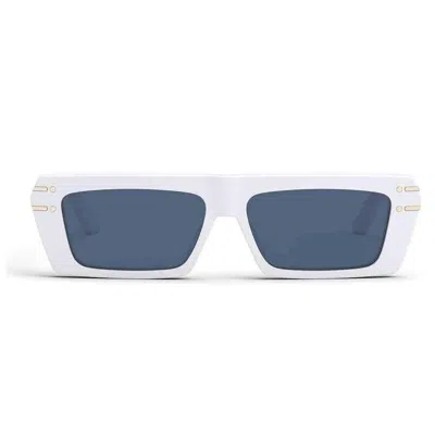 Dior Eyewear Rectangular Frame Sunglasses In White