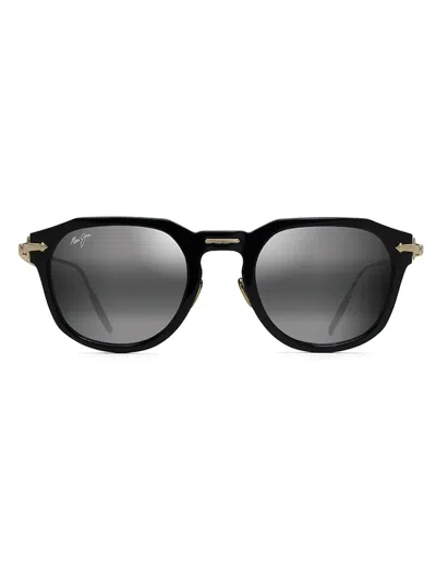 Maui Jim Alika Sunglasses In Grey Alika Black W Gold
