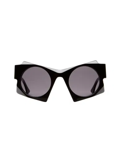 Kuboraum U5 Geometric-frame Sunglasses In Black