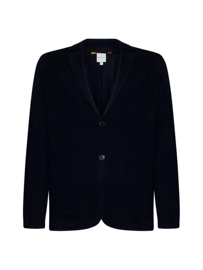 Paul Smith Fine-knit Merino Wool Cardigan In Black