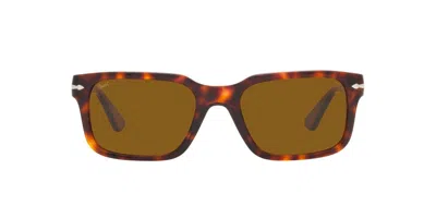 Persol Rectangular Frame Sunglasses In 24/33
