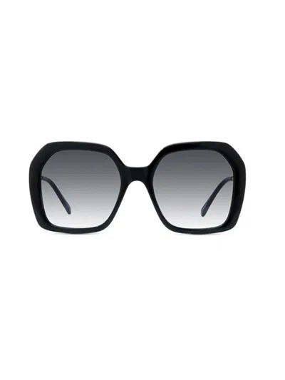 Stella Mccartney Eyewear Oversized Frame Sunglasses In 01b
