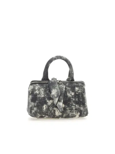 Attico Friday Mini Handbag In Black