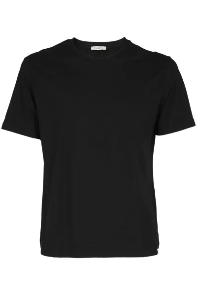 Paolo Pecora Short-sleeved Crewneck T-shirt In Black