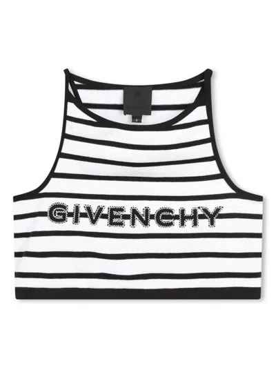 Givenchy Kids Top White In Black