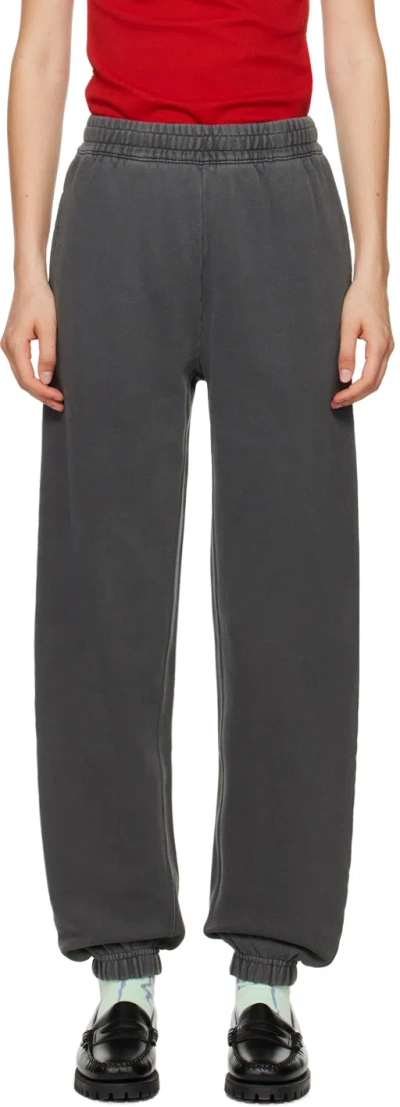 Carhartt Gray Nelson Sweatpants In Charcoal Garment