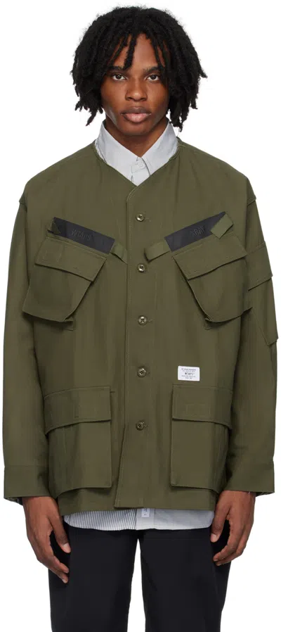 Wtaps Khaki Scout 01 Jacket In Olive Drab