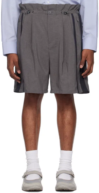 F/ce Gray Pleated Shorts