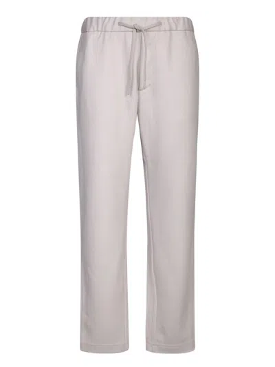 Herno Resort Wool Trousers In White