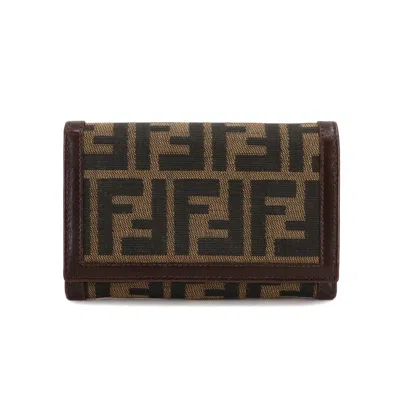 Fendi Zucca Brown Canvas Wallet  ()