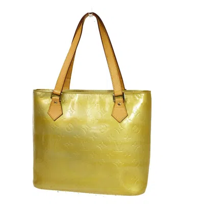 Pre-owned Louis Vuitton Houston Gold Patent Leather Tote Bag ()