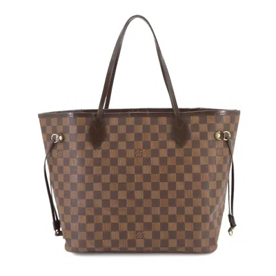 Pre-owned Louis Vuitton Neverfull Brown Canvas Tote Bag ()