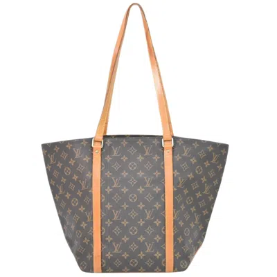 Pre-owned Louis Vuitton Sac Shopping Brown Canvas Tote Bag ()