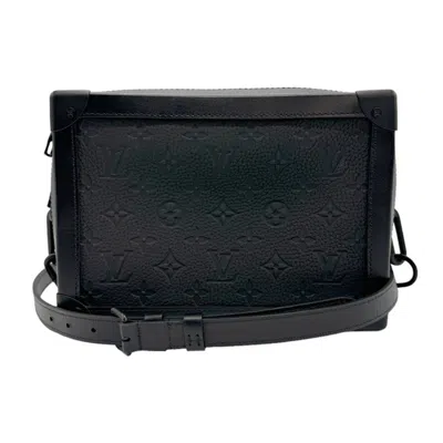 Pre-owned Louis Vuitton Trunk Black Leather Shoulder Bag ()