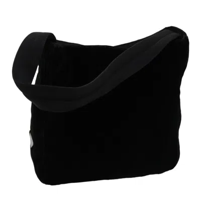 Prada Black Synthetic Shoulder Bag () In Burgundy