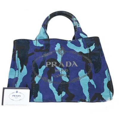 Prada Canapa Multicolour Canvas Tote Bag ()