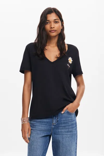 Desigual T-shirt In Black