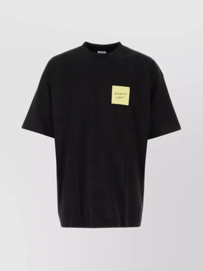 Vetements Loose Fit Cotton T-shirt In Black