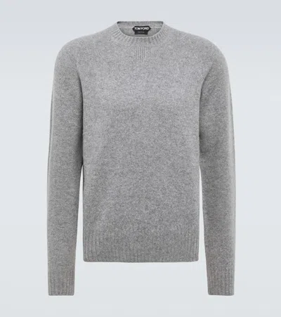 Tom Ford Cashmere Sweater In Light Grey