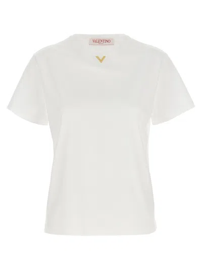 Valentino V Gold T-shirt White