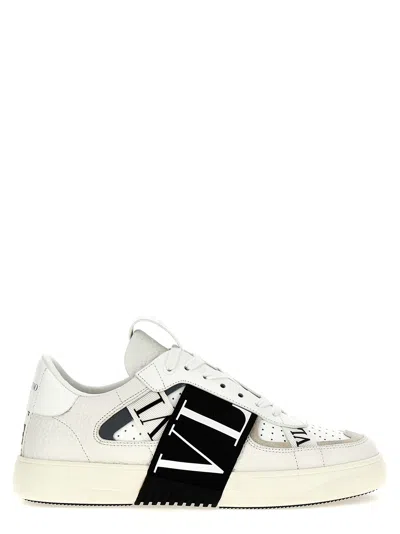 Valentino Garavani White & Black Vl7n Sneakers In 24p Bianco/nero-bia/