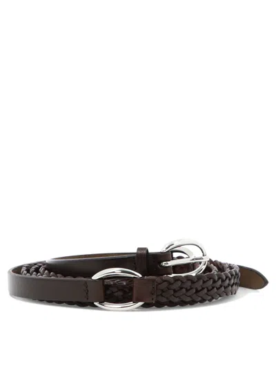 Orciani Woven Leather Belt Belts Brown