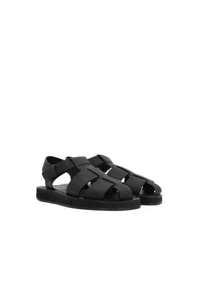 The Row Sandals In Black
