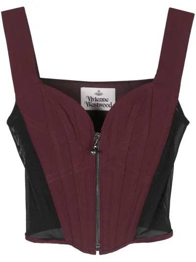 Vivienne Westwood Classic Corset Top In Rot