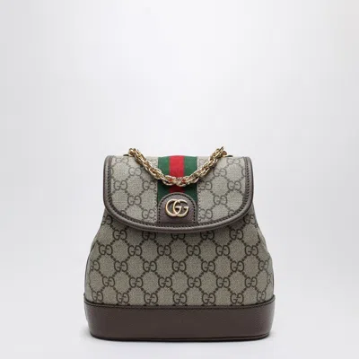 Gucci Ophidia Gg Beige/ebony Mini Backpack Women In Cream