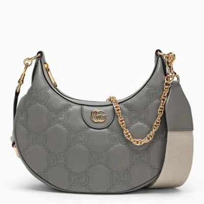 Gucci Small Grey Matelasse Shoulder Bag Women In Gray