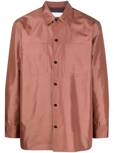 Jil Sander Shirts In Brown