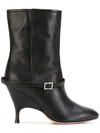 ALCHIMIA DI BALLIN BUCKLE DETAIL MID CALF BOOTS,B7W0005135699912323044