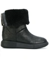 MONCLER shearling ankle boots,2031700019BS12350571