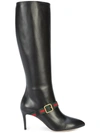 GUCCI Sylvie Leather Knee Boots,475651BTMO012335605