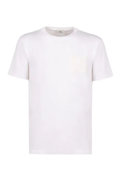 Etro Cotton Crew-neck T-shirt In White
