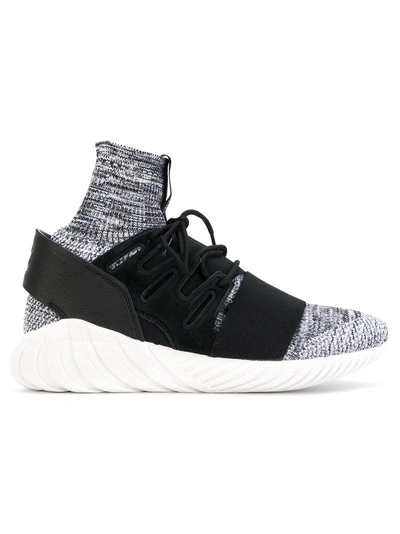 Adidas Originals Tubular Doom Primeknit Sneakers In Black