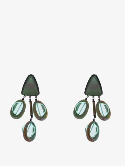 Giorgio Armani Earrings In Green